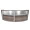 Regency 49 in D X 45.5 in H, 124.5 in W X Wood, Plexi, Driftwood Grey 77312GY - alternate 1